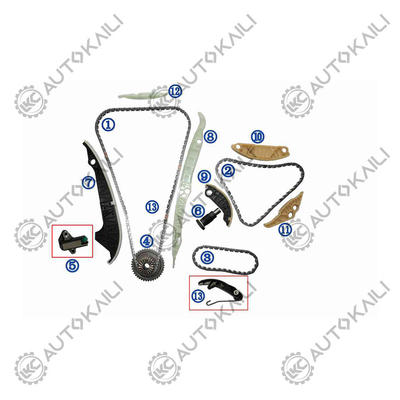 Kit de cadeia de tempo para AUDI/VW EA888 ((terceiro e meio) AUDI A4 (8K2 B8) 1.8/2.0 A5 (8T3) 1.8/2.0 TFSI 15- 06K109158AD 8*170