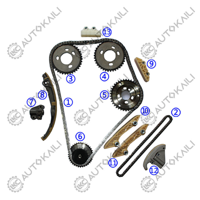 Kit de corrente de distribuição de plástico PA66 / PA46 para FORD TRANSIT Bus TDE Diesel 2.4T 01-06
