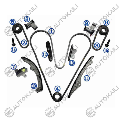 Kit de cadeia de tempo para 3.5 W, C 3496cc VVT V6 N7WGE 2007-10 Edge07-10, Flex não turbo09-10 Flex turbo09, Fusion07-09, Taurus09, Taurus X 08-09