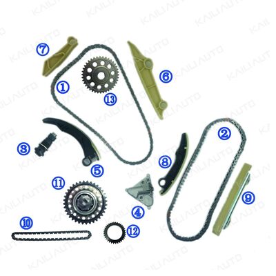Kit de cadeia de tempo PA66 / PA46 de plástico para gasolina AJ300P