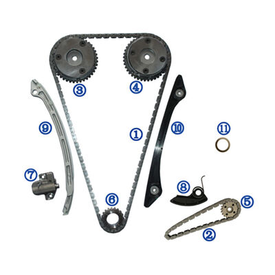 Kit de corrente de distribuição de plástico PA66 / PA46 para MAZDA 2.0L IVCT TURBO 2012-2015