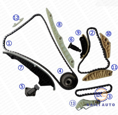 corrente Kit For AUDI A4 A5 A6 Q5 VW Golf Skoda Octavia EA888 06K109158AD do sincronismo de 1.8T 2.0TFSI