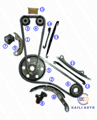 DESCOBRIDOR do chassi de MURANO II NP300 NAVARA NISSAN Engine Timing Chain Platform III YD25 13028-EB70A 94L 13070-4KV0A