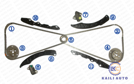 Jogo cronometrando da corrente para o legado 13143-AA110 130L 13142-AA090 do interior de Impreza XV Crosstrek da guarda florestal de SUBARU