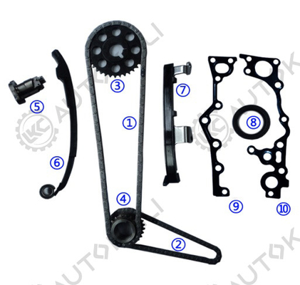Kit de cadeia de tempo para TOYOTA 2TZ-FE 2.4L EMINA/ESTIMA/PREVIA/LUCIDA DOHC 16V 94-99 13506-75010 102L