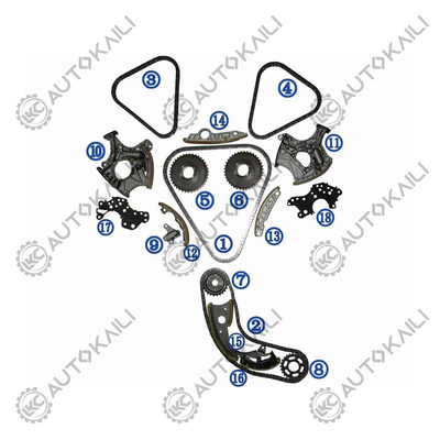 Kit de cadeia de tempo para AUDI/VW AUDI A6 4F2,C6 2.4 2393CC 133KW 177PS 2004.5-2008.10 06E109229F 106L