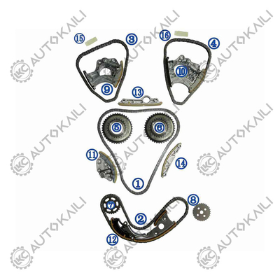 Kit de cadeia de tempo para AUDI/VW A6L 4XL/C7 CLXB 150KW 2.5L 12-16 06E109465BC 108L