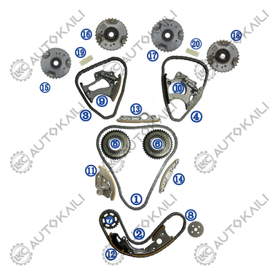 Kit de cadeia de tempo para AUDI A7 4GA CNYA 150KW 2.8L 10-14 A6L 4X8/C7 CNYB 162KW 2.8L 12-16 06E109465BC 108L