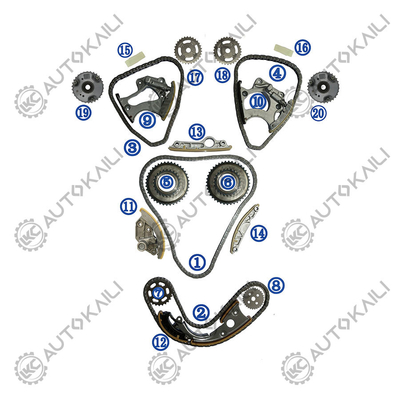 Kit de cadeia de cronometragem para AUDI VW Touareg CYJA 235KW 3.0TSI 11-16 A4L A6L A7 A5 Q5 S5 SQ5 Q7 06E109465BC 108L 06E109465AM