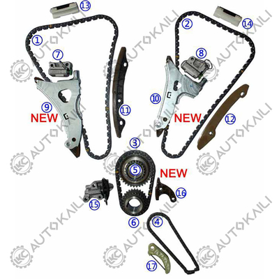 Kit de cadeia de tempo para MERCEDES-BENZ Classe C W205/A205 M276 3.0T 10-12 A2760500817 8*120L