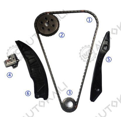 Kit de cadeia de tempo para G4FA 1.4L; G4FC/G4FG 1.6L i20 1.4L 09-12 i30 1.4L/1.6L 09-13 IX20 1.4L 10-15 KIA Carens 1.6L 09-13 KIA Ceed 1.4L 07-13 KIA Pro Ceed 1.4L 08-13 KIA Soul1.6L 09-12 KIA Venga