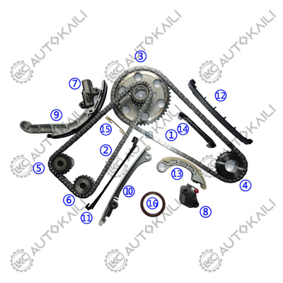 Kit de cadeia de cronometragem para Nissan YD25DDTI Single NAVARA Pickup D40 2.5 dCi 2488CC YD25DDTI 05.7-10.12 PATHFINDER III (R51) 2.5 dCi 2488CC YD25DDTi 05.1-08.9 PATHFINDER III (R51) 2.5 dCi 2488CC YD25