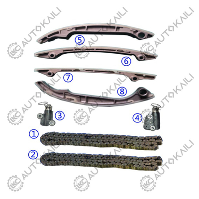 Kit de cadeia de tempo para Nissan Titan VK56DE V8 5.6L 5552cc 04-10 Armada VK56DE V8 5.6L 5552cc 05-10 Pathfinder VK56DE V8 5.6L 5552cc 08-10