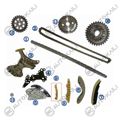 Kit de cadeia de cronometragem para VW Rabbit 2.5L 08-09 Jetta 2.5L 08-14 Beetle 2.5L 08-14 Golf 2.5L 10-14 Passat 2.5L 12-14 07K109158C 8*94L