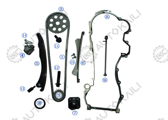 Kit de cadeia de cronometragem de ferro para OPEL/VAUXHALL AGILA Z 13 DT / Z 13 DTJ 1248CC 03.8- ASTRA H / Mk V Z 13 DTH 1248CC 04.1-09.5