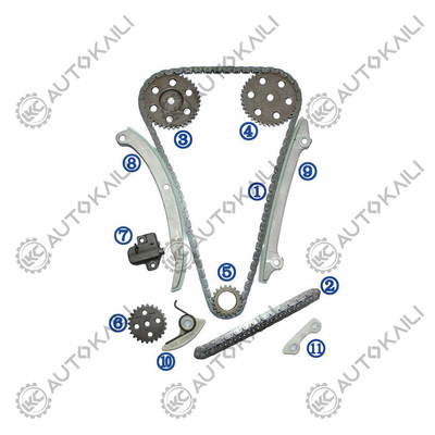 Kit de cadeia de cronometragem PA66 / PA46 de plástico para FORD FOCUS 2.0L 121CID DURATEC DOHC 16V L4 2005-2011