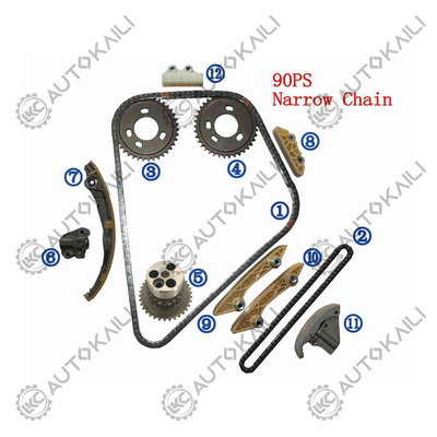 Kit de cadeia de tempo PA66 / PA46 de plástico para TRANSIT 2.0 TDCi