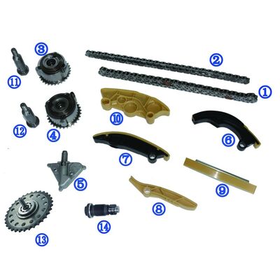 Kit de cadeia de tempo PA66 / PA46 para Ranger Rover Evoque Petrol PT204 2.0T 17-18