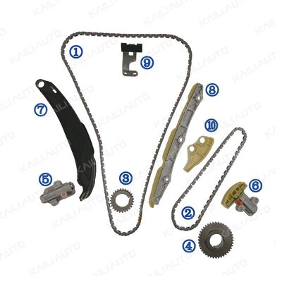 Plastico PA66 / PA46 Kit de cadeia de tempo para Santa Fé G4KM/G4KN 2.5T 24-