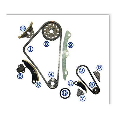 Kit de corrente de distribuição em plástico PA66 / PA46 para MAZDA 3 Sky Active Diesel 2.2L 13-16