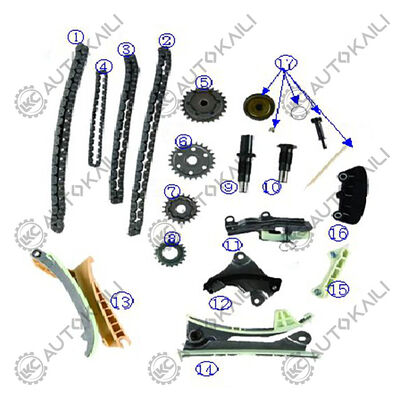Kit de corrente de distribuição para 4.0L 4016CC V6 GAS SOHC Aspirado Natural B4000 2001-2009