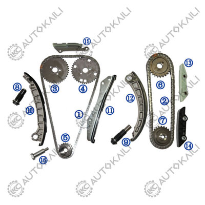 Kit de corrente de distribuição em plástico PA66 / PA46 para MITSUBISHI EURO V FUSO Gasolina 4P10 3.0L 11-