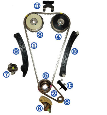 Plastic PA66 / PA46 Timing Chain Kit For Buick Regal Petrol LTG 2.0T 14-18