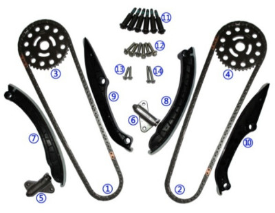 A corrente Kit For NAVARA do sincronismo ESCOLHE ACIMA DE V9X V6 228HP 3.0L 2010,5 - 43960R diesel 06CT.K-1-114L 43960R 43960R 8200854971