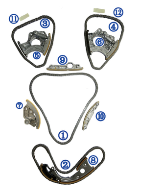 Conjunto cronometrando AUDI 3.0TFSI 06E109465Because da corrente
