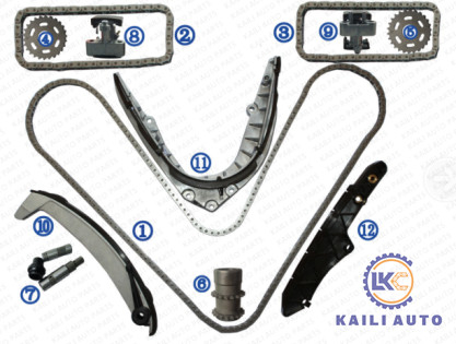 A substituição V8 da corrente do sincronismo de 740IL 528i 540i M5 Z8 X5 BMW INTOXICA DOHC 4398CC 11311741746