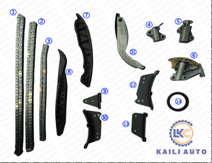 Substituição 24351-4A020 24370-4A030 da corrente do sincronismo de HYUNDAI Kia SORENTO 2,5 Crdi