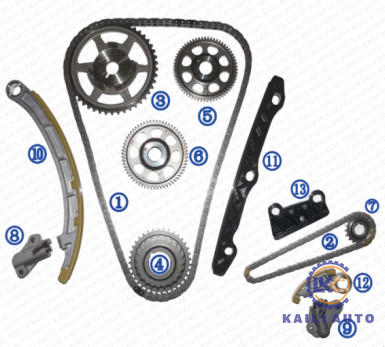 Jogo cronometrando da corrente para o i-DETC 2,2 do motor do EURO IX do ACORDO do ACORDO IX de HONDA CRV MK 07-14 13441-RL0-G01 58L