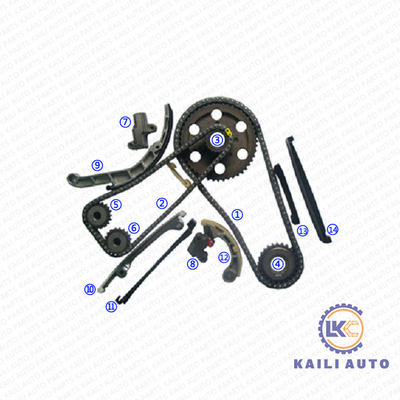 Corrente dobro cronometrando 13028-AD202 2*94L 13070-BN310 da corrente de PickupIII YD25 Nissan Navara D22 do recolhimento