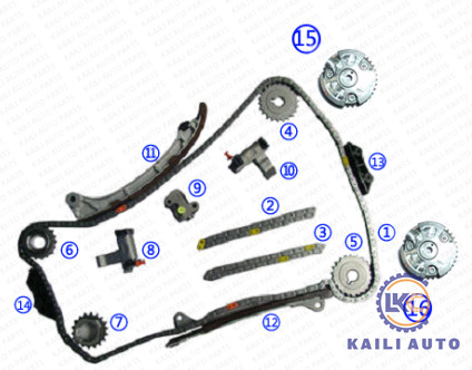 Corrente cronometrando 13506-31010 174L 13550-31010 do cruzador VVT de TOYOTA 4Runner FJ