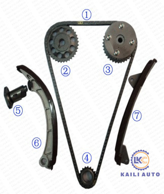 Motor T22 ZZT23 E12U 1.8L 13506-22030 130L de Kit With VVT da corrente do sincronismo de Toyota Celica Corolla