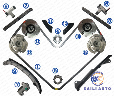 Jogo cronometrando 4RUNNER 4.0L 13506-31040 178L 13507-31020 46L da corrente VVT do cruzador das FJ da tundra de TOYOTA