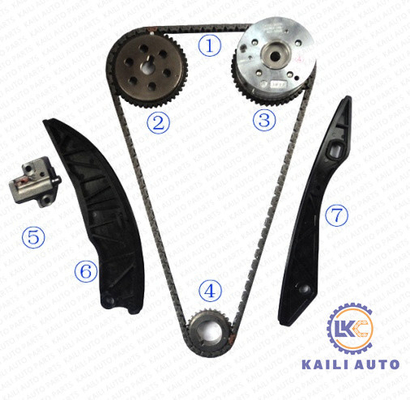 Jogo 24321-2B000 9*158L 24410-2B000 da corrente do sincronismo do motor de KIA HYUNDAI G4FA