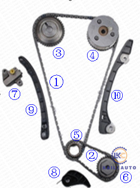 Corrente do sincronismo do motor Z12 L10 K12 VVT para os MÍCRONS E11 13028-ED000 do CUBO JUKE LATIO LIVINA de NISSAN